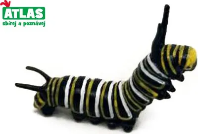 Image de A - Figurine Chenille Monarque 6,5 Cm