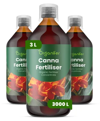 Zdjęcie produktu dla Canna Nawóz Płynny 3x1 L – 3-4-3 NPK – Do Kvitnúce Rośliny – Do Bujne Listy i Silne Kwiaty – Podporuje Korzenie i Vitalitu – Organifer