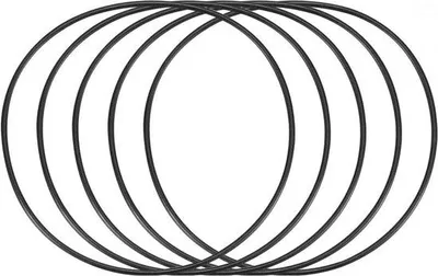 Zdjęcie produktu dla Gumowe pierścienie uszczelniające do filtrów oleju, 105 x 100 x 2,5 mm, zestaw 5 sztuk
