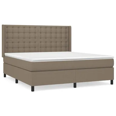 Produktbild von vidaXL Boxspringbett mit Matratze Taupe 160x200 cm Stoff