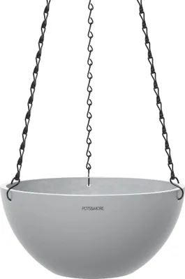 Produktbild von POTS&MORE Pflanztopf UMO bowl hanging 30 (ø 30 cm, Hellgrau, Höhe 13,9 cm)