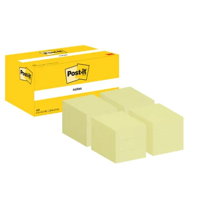 Produktbild von Post-It 7100296172, Rechteck, Gelb, Papier, 51 mm, 38 mm, 100 Blätter