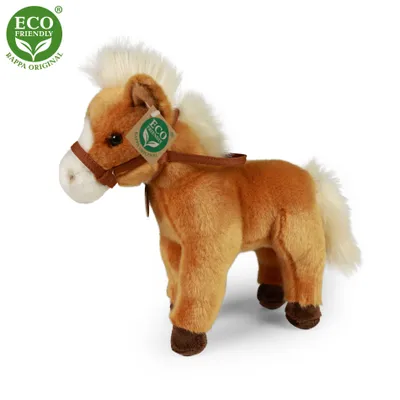 Obrázek produktu pro Plyšový kůň hnědý stojící 30 cm ECO-FRIENDLY