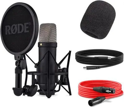 Produktbild von Rode NT1 5th Generation Mikrofon Schwarz mit Popfilter