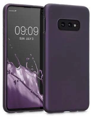 Produktbild von kwmobile Handyhülle für Samsung Galaxy S10e Hülle - Silikon Case metallisch schimmernd - Schutzhülle Cover - Metallic Brombeere