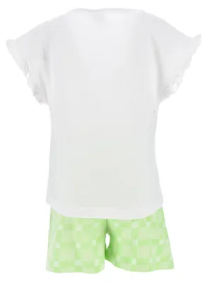 Produktbild von Frozen - Die Eiskönigin Elsa Mädchen Pyjama Schlafanzug, Farbe:Grün, Größe:128