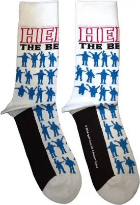 Produktbild von The Beatles - "Help" Socken für Herren/Damen Uni RO12671 (40,5 EU - 45,5 EU) (Weiß)