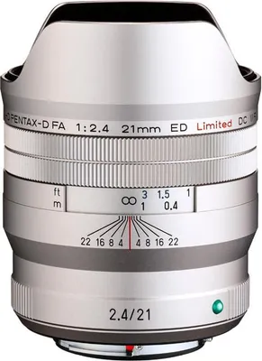 Immagine prodotto di Obiettivo PENTAX 21mm f/2.4 ED HD FA Limited DC WR Silver