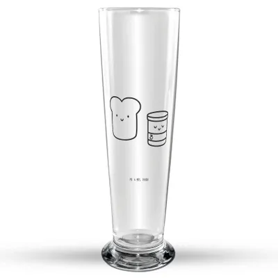 Produktbild von Mr. & Mrs. Panda Bierglas Toast Marmelade - Transparent - Geschenk, Süß, Glasbecher, Bier Glas, Küche Deko, Trinkglas, Toastbrot, Lustige Sprüche, Brot, Bierbecher
