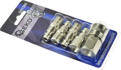 Immagine prodotto di Set di 6 attacchi rapidi raccordi aria compressa, attacco rapido aria compressa, raccordo per aria compressa connettori, Geko