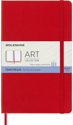 Produktbild von Moleskine Skizzenbuch, L/A5, 165g-Papier, Hard Cover, Rot