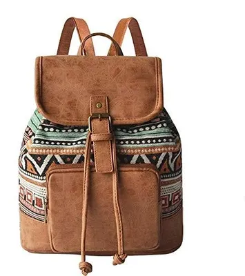 Zdjęcie produktu dla Plecak w stylu boho, idealny na podróże i do codziennego użytku, wielokolorowy