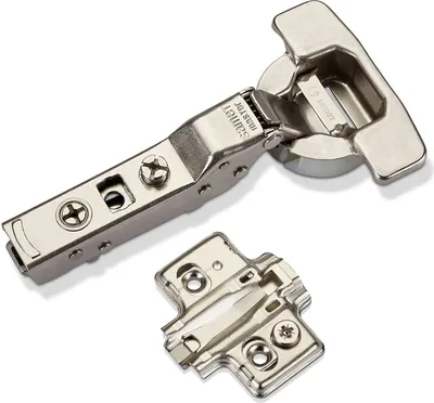 Produktbild von Master Toolless T45 Topfband werkzeuglose Topfmontage Mittelanschlag 110° mit Dämpfer (Soft-Close) und Kreuzplatte mit