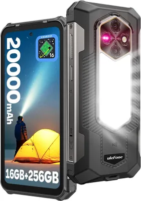 Produktbild von Ulefone Rugking 5 Pro Outdoor Handy Smartphone Android 16 - 16GB+256GB - 20000mAh 6,78" 64MP+20MP Nachtsicht Dual SIM/NFC/GPS/OTG
