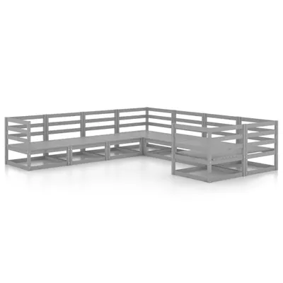 Produktbild von vidaXL 8-tlg. Garten-Lounge-Set Massivholz Kiefer