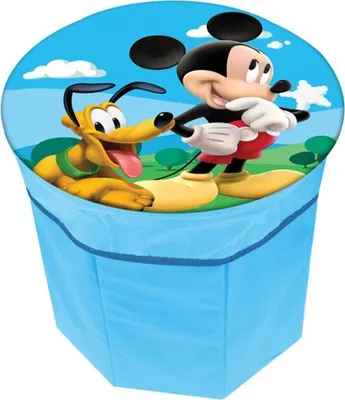 Produktbild von Disney Mickey Mouse Kinderhocker mit Aufbewahrungsbox 27x27x27cm stabil