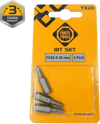 Obrázok produktu pre Skrutkovací Bit Tx20X25Mm 3Ks