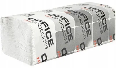 Image de Office Products ZZ Serviettes en papier recyclé blanc 1 pli (20 pièces)