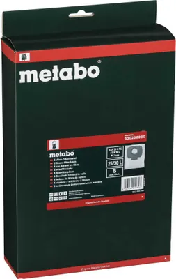 Zdjęcie produktu dla Metabo 5 włókninowych worków filtracyjnych 25 l