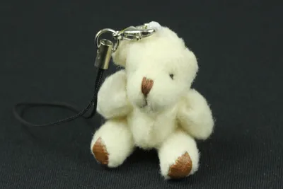 Produktbild von Teddy Teddybär Handyanhänger Miniblings Handyschmuck Plüsch Bärchen weiß
