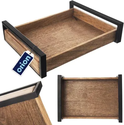 Produktbild von Serviertablett Servierbrett aus Holz Holzbrett Holztablett Mango 35,5x27 cm
