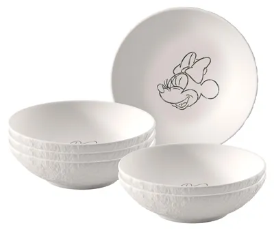 Produktbild von Villeroy & Boch Manufacture Rock blanc - Mickey Mouse Dessertschale ø 13,2 cm 6er Set