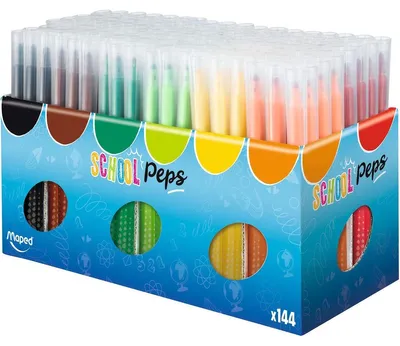 Produktbild von Maped – Filzstifte Color'Peps, Packung mit 144 Stück (Classpack)