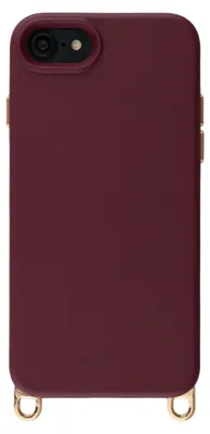 Image de Coque arrière magnétique MagSafe Selencia Rivièra pour Apple iPhone SE (2022 / 2020) / 8 / 7 / 6(s) - Couleur bordeaux intense