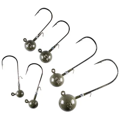 Produktbild von LMAB Tungsten Round Jig #2, Jighaken, grün, 1,8g, Green Pumpkin, 138310