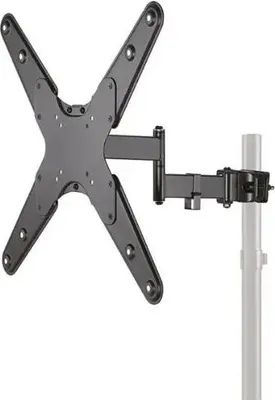 Produktbild von Neomounts FL40-450BL14 TV-Stangenhalterung 32-55" - Durchm. 28-50 mm - volle Bewegung, 75 x 75 mm, 400 x 400 mm, -15 - 10°, 0 - 180°, Stahl, Schwarz