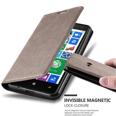 Image de Cadorabo Housse pour Nokia Lumia 625 Housse de protection marron Etui pour téléphone portable Case Cover Fermeture magnétique