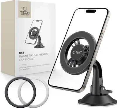 Immagine prodotto di Tech-Protect N56 Magnetic Magsafe Dashboard Shrt Car Mount Nero