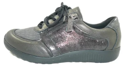 Produktbild von Waldläufer - M-Ira - Damenschnürschuh - Stretch - schiefer carbon - Weite M 815M01303999 (5,5/schiefer carbon)
