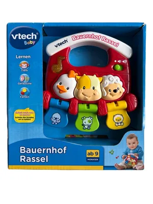 Produktbild von Vtech Baby Bauernhof Rassel Lernen Tiere Farben Geräuse - ab 9 Monaten - Nr.: 80-150304