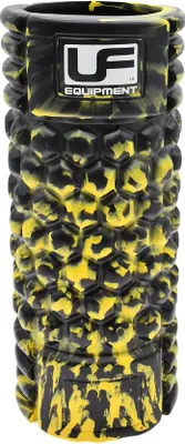 Zdjęcie produktu dla Wałek do masażu Urban Fitness czarno-żółty 33x14cm do regeneracji mięśni
