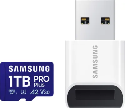 Produktbild von microSDXC 1TB PRO Plus +USB adap SAMSUNG