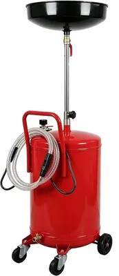 Productafbeelding van Olieopvangbak, 20 gallon capaciteit, verstelbare trechter, rood