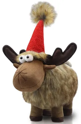 Produktbild von Weihnachtswichtel Rentier Plüschfigur stehend 26 cm Deko für Zuhause