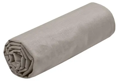 Produktbild von Spannbetttuch Eden - einzeln - 90 x 190 cm - taupe - Hotelqualitat - Baumwolle - 30 cm Matratzenstar