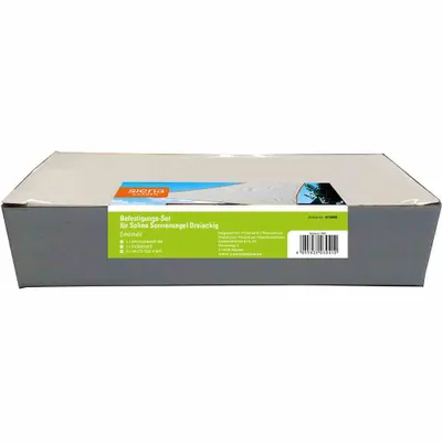 Image de Siena Garden Solino Accessoires Kit de fixation pour voile d'ombrage à 3 angles