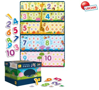 Produktbild von Lisciani Montessori Zahlen Tastspiel Lernspiel für Kinder ab 3 Jahren