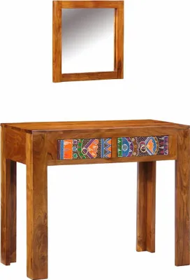 Obrázok produktu pre vidaXL Toaletný stolík hnedý 90 x 45 x 75 cm z masívneho dreva akácie