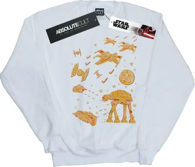 Produktbild von Star Wars - "Gingerbread Battle" Sweatshirt für Herren BI45879 (XXL) (Weiß)