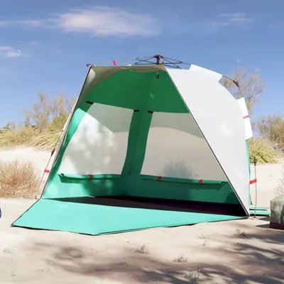 Produktbild von Möbel Strandzelt 3 Personen Seegrün Quick Release Wasserdicht - Campingzelte &40888