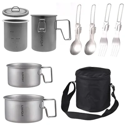 Obrázek produktu pro Outdoor Camping Multifunctional Rice Cooker Set Travel Picnic Ti Cooking Pot pro kempování Hiking