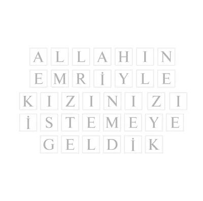 Produktbild von Silber Allahın Emri Etiketten Set – 36 Selbstklebende Aufkleber für Verlobung, Kız İsteme, Geschenke & Schokolade