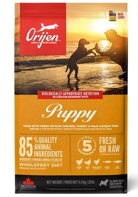 Zdjęcie produktu dla Orijen Puppy, Szczenięta, Każda rasa, Kurczak, Ryba, Indyk, 11,4 kg