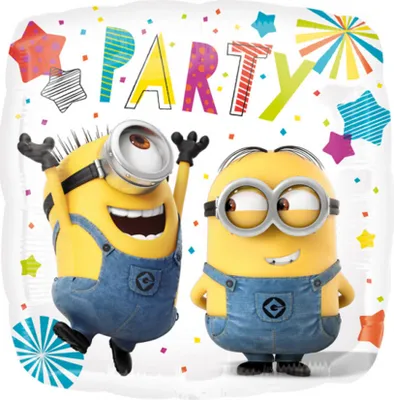 Immagine prodotto di amscan® 3615901 Palloncino in foil Minions Party - 43 x 43 cm