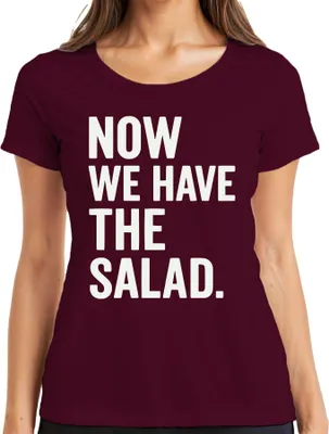 Produktbild von Jetzt haben wir den Salat Lustig Geschenk Küchenhumor Veganer Damen T-Shirt, Burgundy, XL