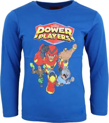 Produktbild von Power Players Jungen Kinder langarm T-Shirt – Blau / 98